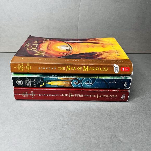 Percy Jackson and the Olympians Series Books 2-4 Rick Riordan PB Lot of 3 - Picture 3 of 9